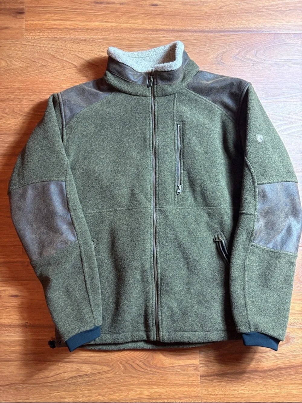 Kuhl men’s large Olive Green Full-Zip Fleece Jacket
